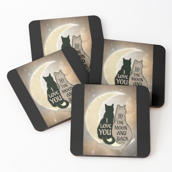 Item preview, Cat Couple I Love You art designed and sold by SimonsonNuala.
