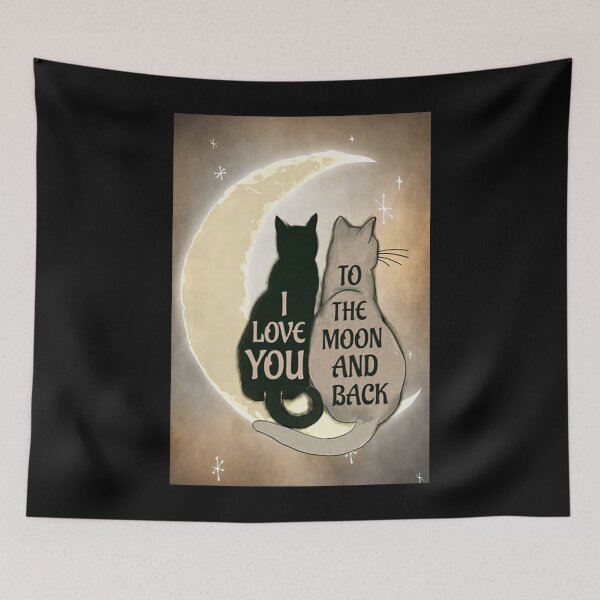 Item preview, Cat Couple I Love You art designed and sold by SimonsonNuala.