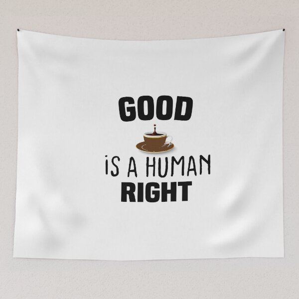 Item preview, Good Coffee Is A Human Right-new black style for all color designed and sold by RIDA LOUCHACHHA.