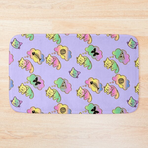 Item preview, Cute Cat Dreams colorful fill designed and sold by LeoGallery.