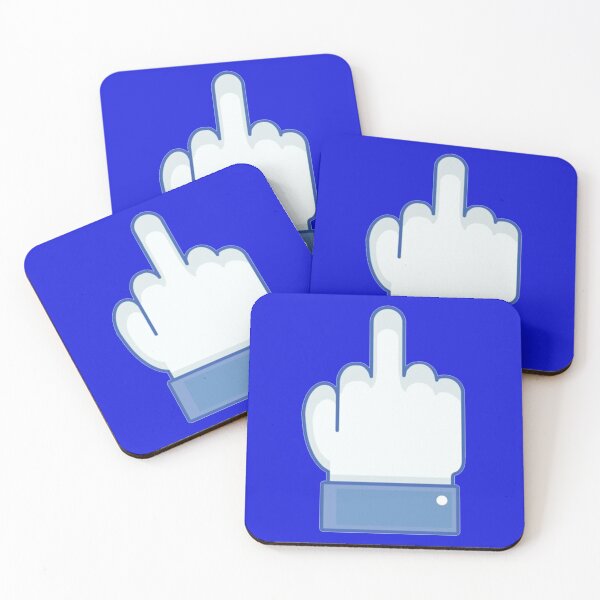Item preview, Facebook middle finger emoji designed and sold by DeepakLee.