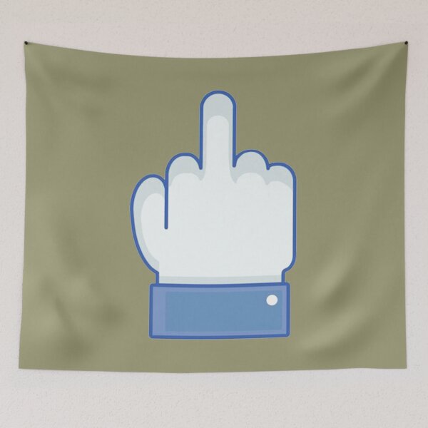 Artikelvorschau, Facebook-Mittelfinger-Emoji entworfen und verkauft von DeepakLee.
