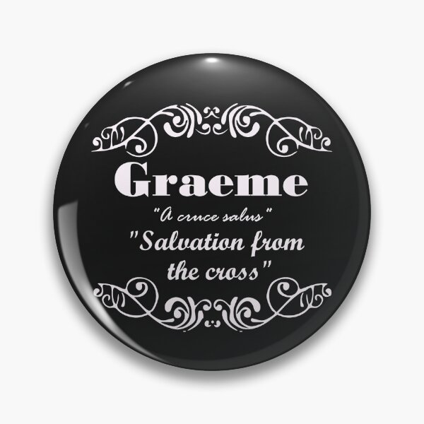 Item preview, Graeme Surname family name last name motto designed and sold by BagTown Clans.