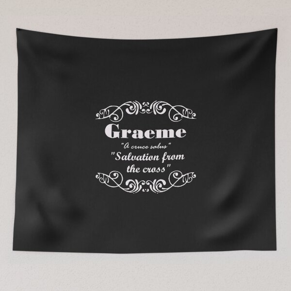 Item preview, Graeme Surname family name last name motto designed and sold by BagTown Clans.