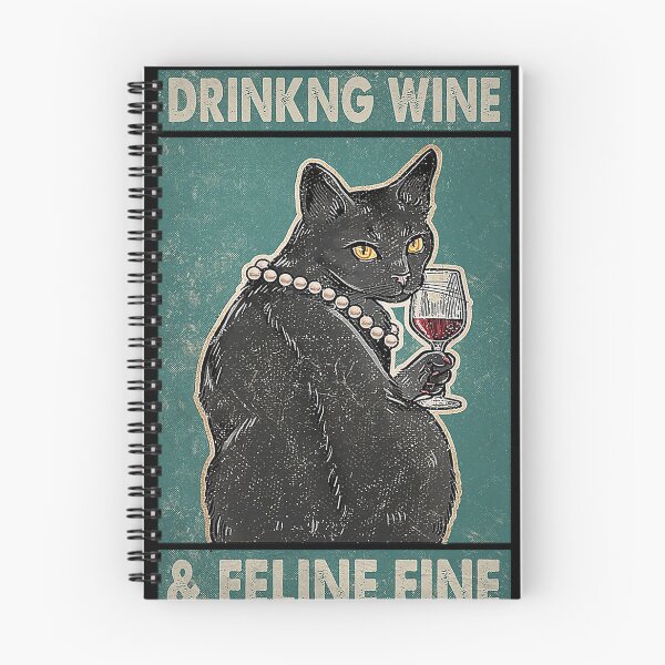 Item preview, Cat Drinking Wine And Feline Fine  designed and sold by SimonsonNuala.