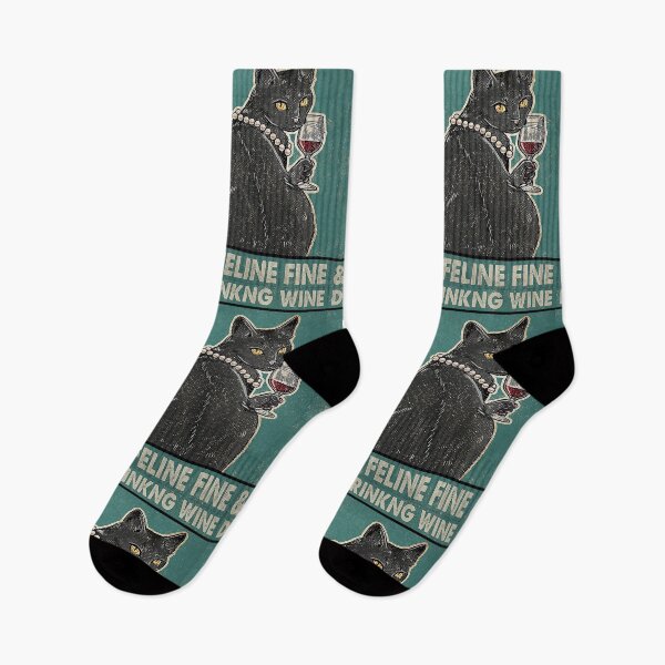 Item preview, Cat Drinking Wine And Feline Fine  designed and sold by SimonsonNuala.