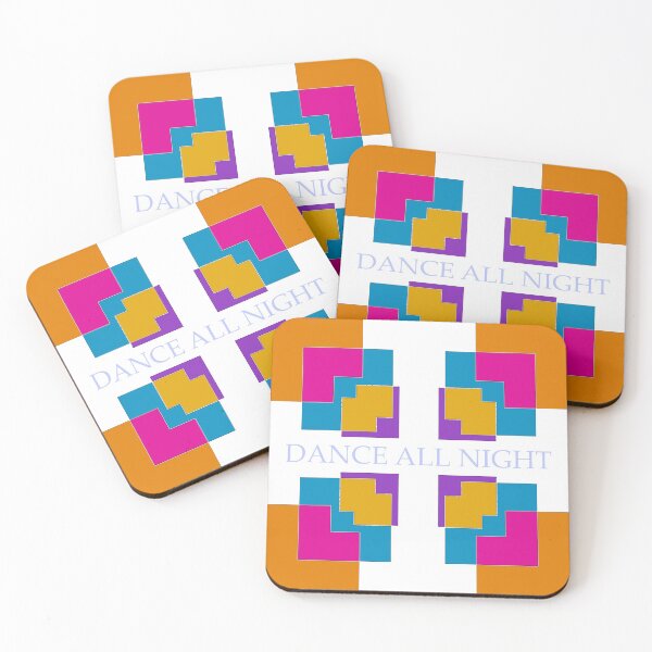 Item preview, Dance all night - disco - multicoloured kaleidoscope blocks designed and sold by MoMoJaJa.
