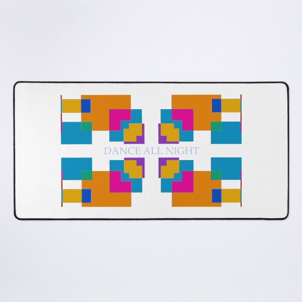 Item preview, Dance all night - disco - multicoloured kaleidoscope blocks designed and sold by MoMoJaJa.
