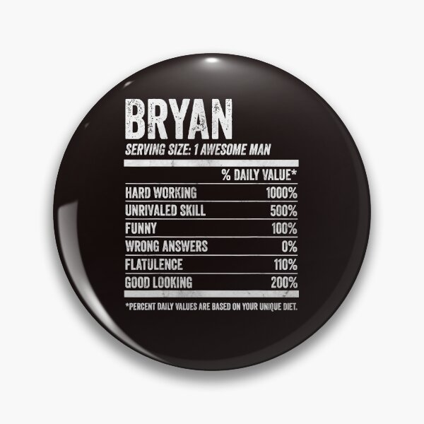 Item preview, Mens Bryan Nutrition Personalized Name Shirt Funny Name Facts T-Shirt designed and sold by King7778.