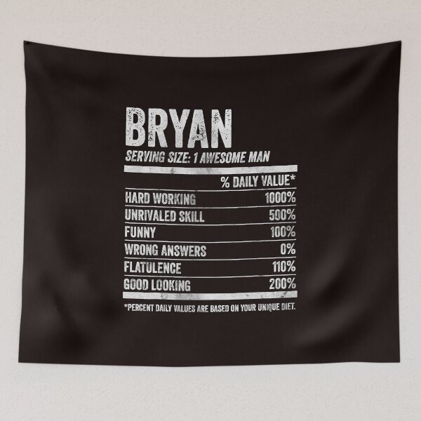 Item preview, Mens Bryan Nutrition Personalized Name Shirt Funny Name Facts T-Shirt designed and sold by King7778.