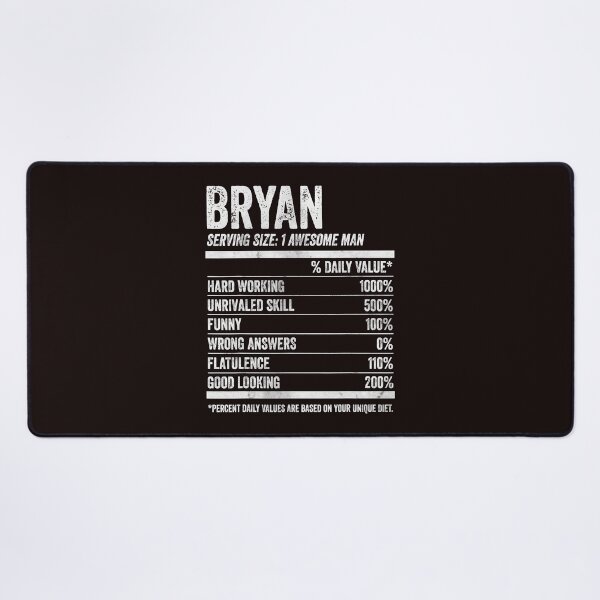 Item preview, Mens Bryan Nutrition Personalized Name Shirt Funny Name Facts T-Shirt designed and sold by King7778.