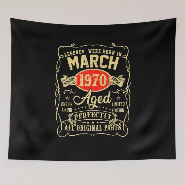 Item preview, Legends Were Born In March 1970 51st Birthday Gifts  designed and sold by ArmandoCanalez.