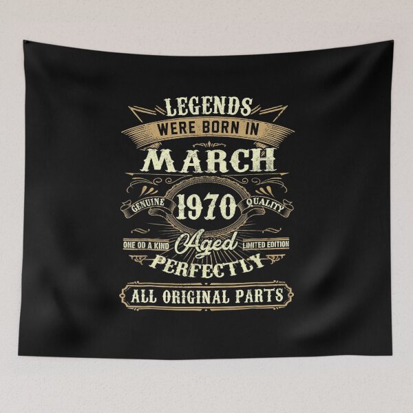 Item preview,  Legends Were Born In March 1970 51st Birthday Gift  designed and sold by ArmandoCanalez.