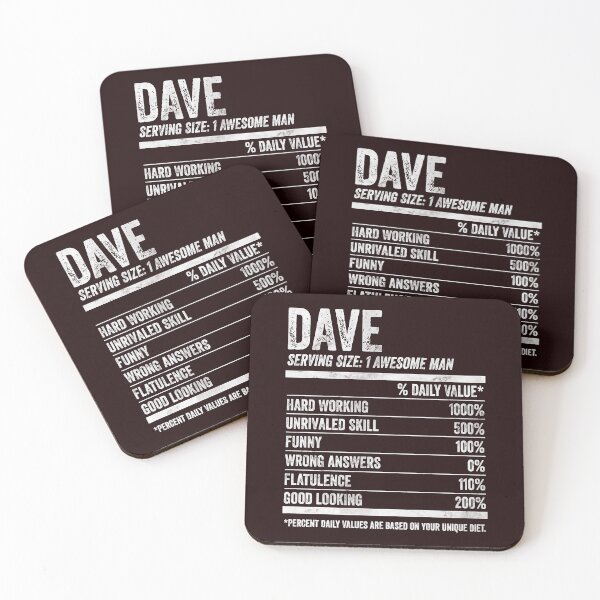 Item preview, Mens Dave Nutrition Personalized Name Shirt Funny Name Facts Premium T-Shirt designed and sold by King7778.