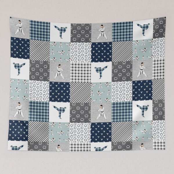 Item preview, Funny Karate Blue Plaid designed and sold by AletacStore.