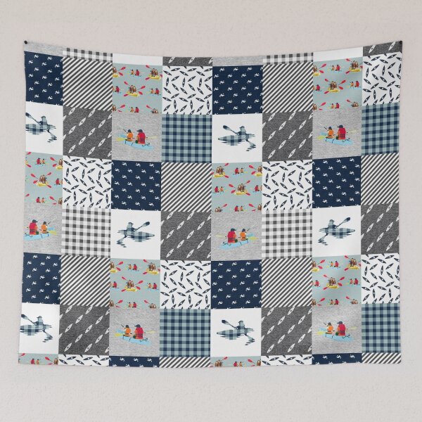 Item preview, Funny Kayak Blue Plaid designed and sold by AletacStore.