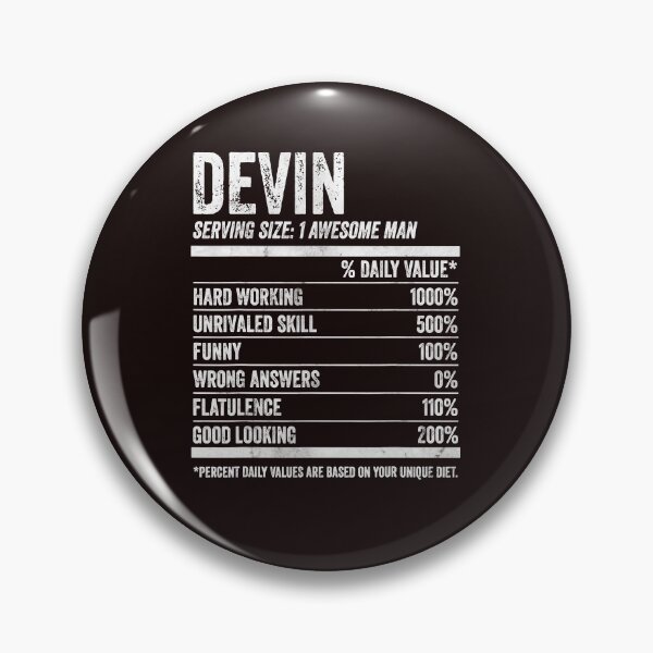 Item preview, Mens Devin Nutrition Personalized Name Shirt Funny Name Facts T-Shirt designed and sold by King7778.
