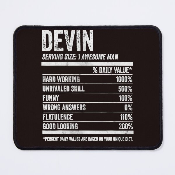 Item preview, Mens Devin Nutrition Personalized Name Shirt Funny Name Facts T-Shirt designed and sold by King7778.