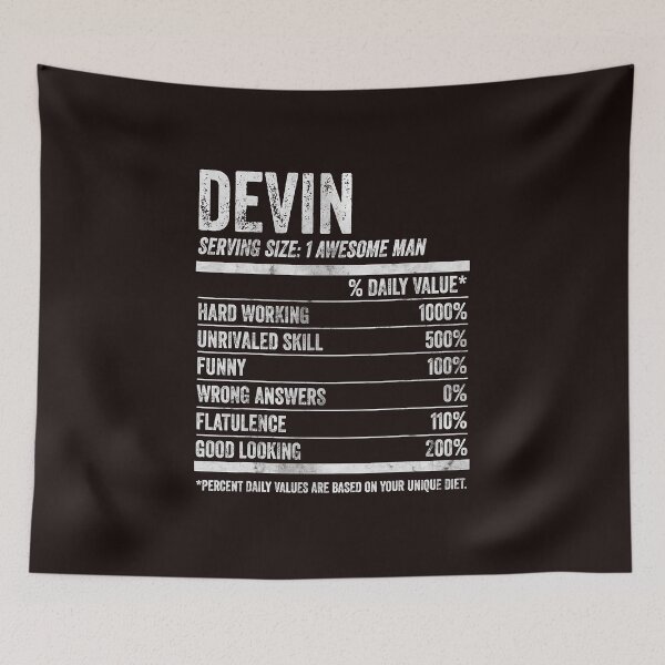 Item preview, Mens Devin Nutrition Personalized Name Shirt Funny Name Facts T-Shirt designed and sold by King7778.