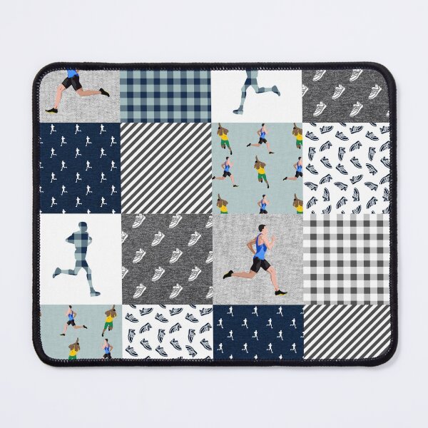Item preview, Funny Running Blue Plaid designed and sold by AletacStore.