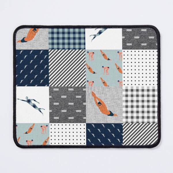 Item preview, Funny Swimming Blue Plaid designed and sold by AletacStore.