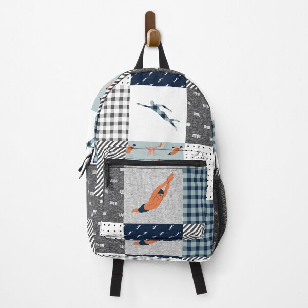 Item preview, Funny Swimming Blue Plaid designed and sold by AletacStore.