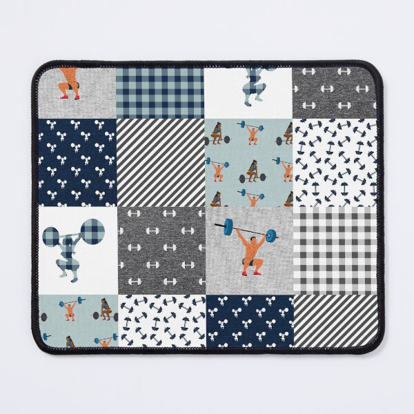 Item preview, Funny Weightlifting Blue Plaid designed and sold by AletacStore.