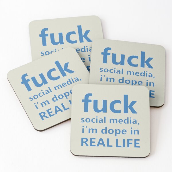 Item preview, Fuck social media designed and sold by DeepakLee.