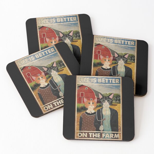 Item preview, Cat Farmer Life Is Better On The Farm   designed and sold by SimonsonNuala.