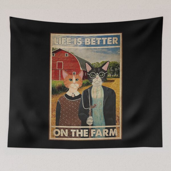 Item preview, Cat Farmer Life Is Better On The Farm   designed and sold by SimonsonNuala.