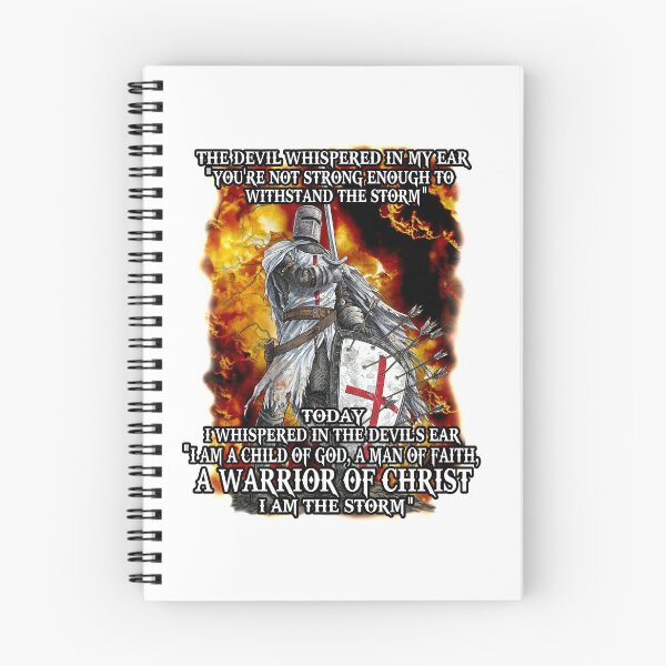 Item preview, Quality Devil Whispered Warrior Of Christ I Am The Storm -The In My Knight Temple designed and sold by podteemelike.