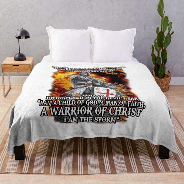 Item preview, Quality Devil Whispered Warrior Of Christ I Am The Storm -The In My Knight Temple designed and sold by podteemelike.