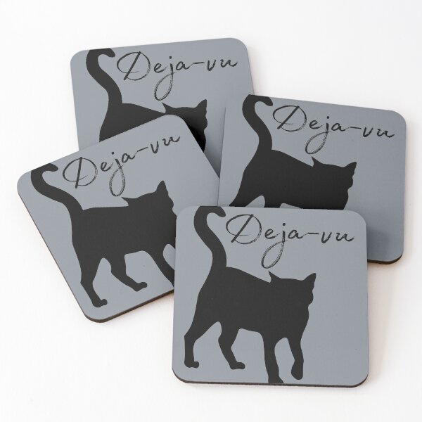 Item preview, Deja-Vu, black cat designed and sold by Constant Readers.