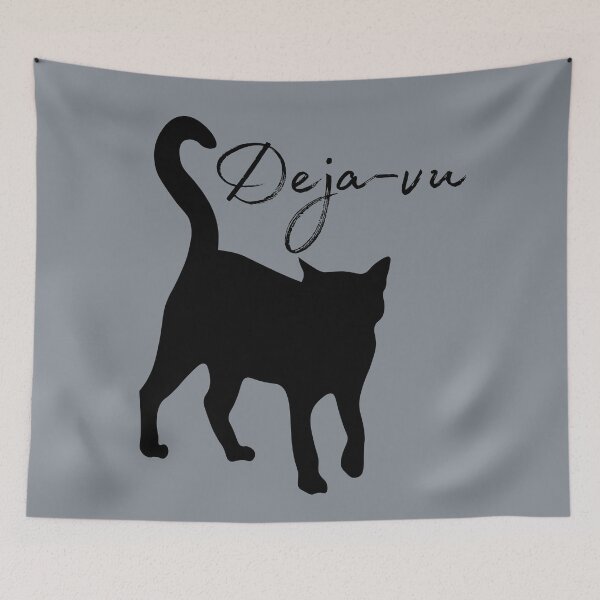 Item preview, Deja-Vu, black cat designed and sold by Constant Readers.