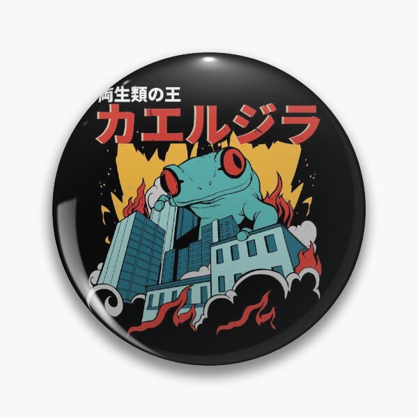 Artikelvorschau, Frosch Zilla König der Amphibien Kröte Frosch Japanischer Kaiju entworfen und verkauft von 33ink.