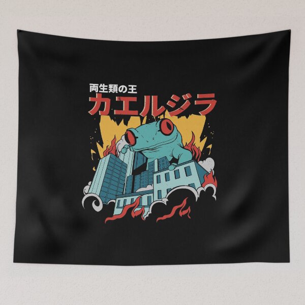 Item preview, Frog Zilla King Of The Amphibians Toad Frog Japanese Kaiju designed and sold by 33ink.