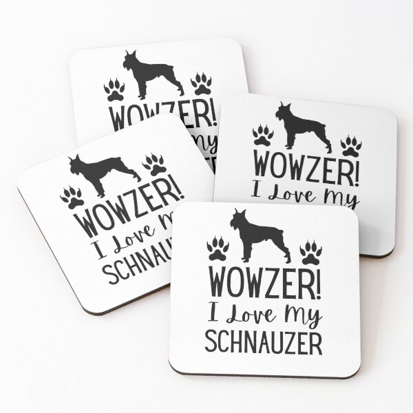Artikelvorschau, Wowzer, ich liebe meinen Schnauzer | Schnauzer-Geschenk | Schnauzer Mama entworfen und verkauft von Presto Prints Design.