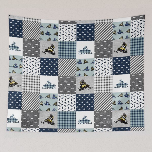 Item preview, Snowmobile Sport Checkered Pattern  designed and sold by WillaldShop.