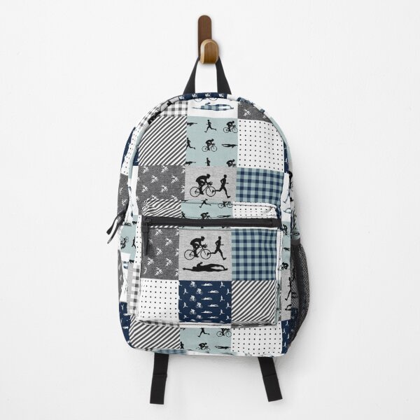 Item preview, Triathlon Sport Checkered Pattern designed and sold by WillaldShop.