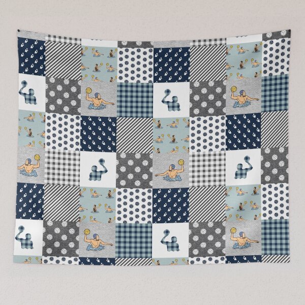 Item preview, Water Polo Sport Checkered Pattern  designed and sold by WillaldShop.