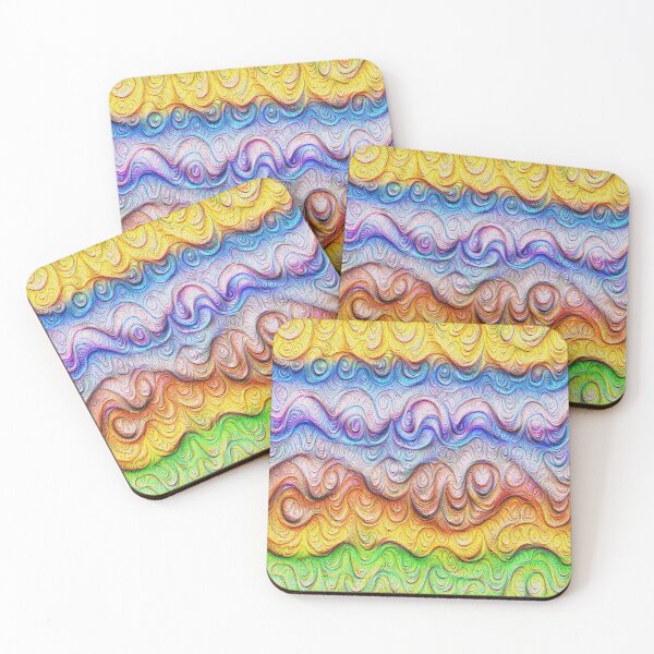 Item preview, Tropical sea liquid lines and waves #DeepDream designed and sold by blackhalt.