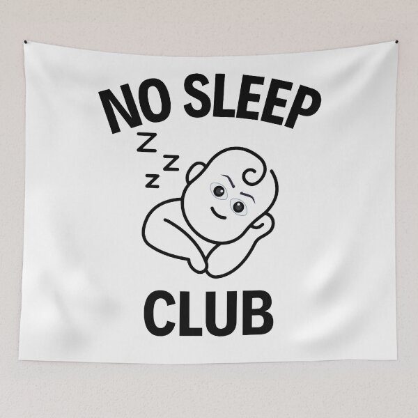 Item preview, No Sleep Club Cool And Funny Humor Quotes - Insomnia designed and sold by chetan786.