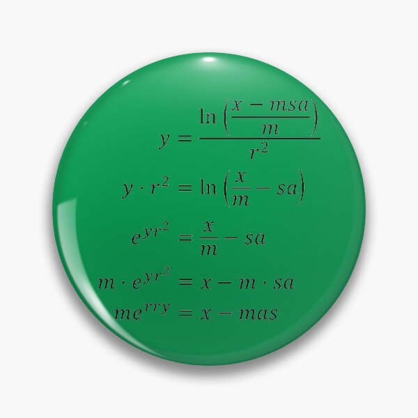 Item preview, Merry x-mas equation Merry Christmas! designed and sold by Handstand365.