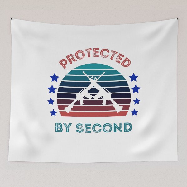 Item preview, Protected By Second Retro Style designed and sold by 9N20.