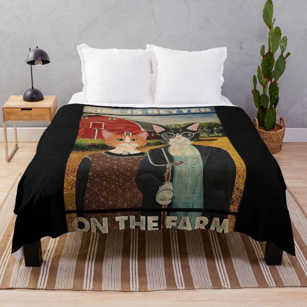 Item preview, Cat lover Farmer Life Is Better On The Farm designed and sold by SimonsonNuala.