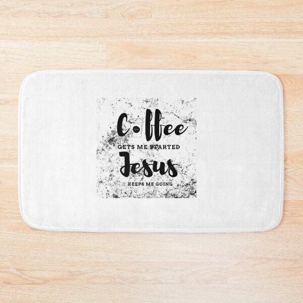 Item preview,   Coffee Gets Me Started Jesus Keeps Me Going / fueled by coffee and Jesus / Coffee Quote / Jesus / Inspirational designed and sold by Alexa5454.