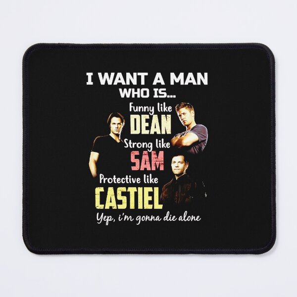 Item preview, I'm looking for a man who is Dean Sam Castiel. I'm going to die alone, Supernatural. Imaginative+ paraphrase designed and sold by DeleneCone.