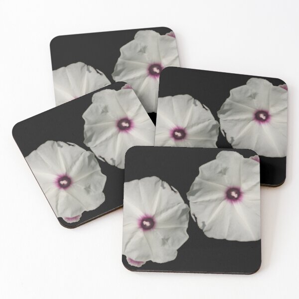 Item preview, White flowers on Black background designed and sold by MiaRose85.