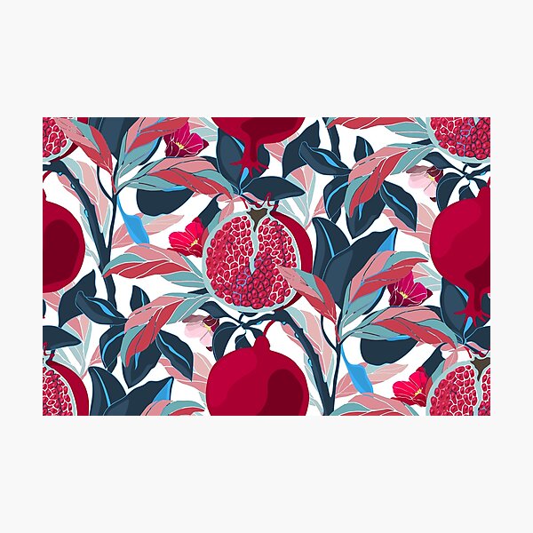 Item preview, Pomegranate tree with maroon fruits designed and sold by CatheriLove.