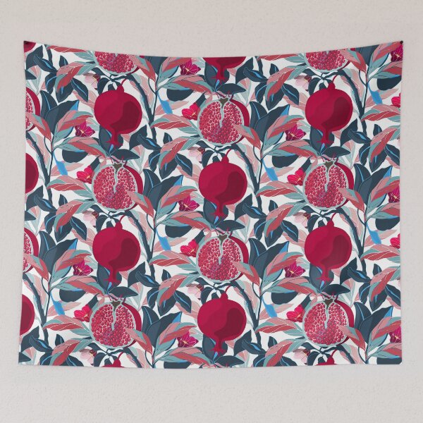 Item preview, Pomegranate tree with maroon fruits designed and sold by CatheriLove.